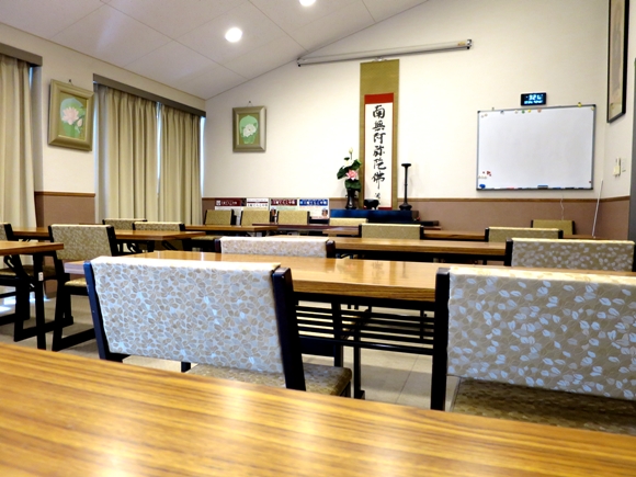 常徳寺講堂ホールの仕様　30名様収容、冷暖房完備、飲食可能